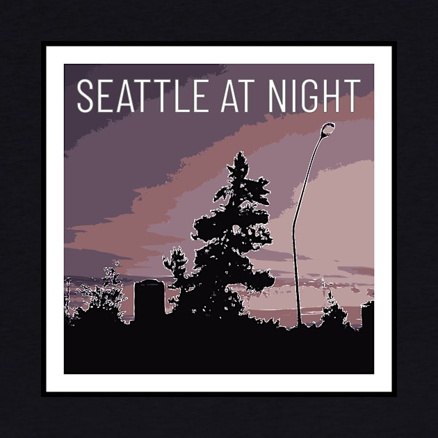 Seattle at Night! by Silhouettes In Space